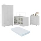 Quarto Infantil Completo com Colchão Incluso Algodão Doce Multimóveis MP4253