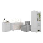 Quarto Infantil Completo com Poltrona de Amamentação Multimóveis MP4068