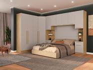 Quarto Modulado 3 Guarda Roupas 2 Mesas de Cabeceira 1 Módulo Ponte Aéreo San Diego