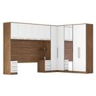 Quarto Modulado Casal Irlanda Composição 7 Amêndola/Branco - Demartêz