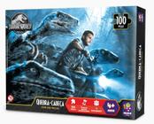 Quebra Cabeça 100 pçs - Jurassic World Blue e Irmãos - Mimo - Mimo Toys