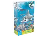 Quebra-cabeça 150 Peças Puzzles Infantis Tubarões - Grow