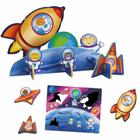 Quebra-Cabeça 3D - Aventura Espacial - Madeira - 2631 - Brincadeira De Criança