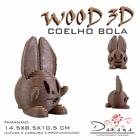 Quebra Cabeça 3D Coelho Bola Decoração Ornamento Enfeite - Indústria Fenix