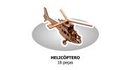 Quebra cabeça 3d - helicoptero