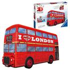 Quebra-cabeça 3D London Bus de 216 peças fácil de clicar, para crianças e adultos, ajuste perfeito