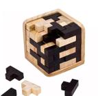 Quebra Cabeça 3D Madeira Educativo Mente Black Brick