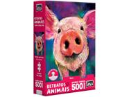 Quebra-cabeça 500 Peças Porco Game Office - Retratos Animais Toyster