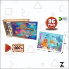 Quebra Cabeça Animais do Oceano 96 Peças MDF - Paper Toy