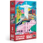 Quebra Cabeça Brasil Monumentos 500 peças Postais do Mundo