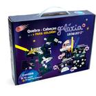 QUEBRA-CABECA Cartonado Galaxia para Colorir 4EM1 KIT - Leonora