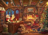 Quebra-cabeça Ceaco Thomas Kinkade Holiday Santa 1000 peças