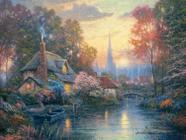 Quebra-cabeça Ceaco Thomas Kinkade Nanette's Cottage 1500 peças