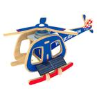 Quebra Cabeça Desafio 3D Solar com Motor - Helicóptero Solar - Madeira - P240S - Kuga