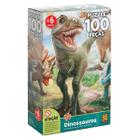 Quebra cabeça dinossauros com 100 peças - grow - 2660