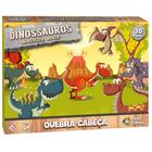 Quebra Cabeça Dinossauros MDF 30 Peças Pais e Filhos