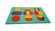 Quebra Cabeça Figuras Geométricas 1-2-3 Peças - Kakareco Brinquedos Educativos