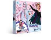 Quebra cabeças de madeira 100 peças frozen 2 disney xalingo no Shoptime