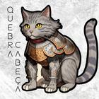 Quebra-Cabeça Gato de Armadura, Felino Guardião. Peças em Formatos Especiais. Ilustrações Exclusiva