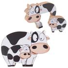Quebra Cabeça Infantil De Madeira Pedagógico De Animais Vaca