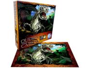 Kit Jogo Infantil Quebra Cabeça Dinossauro Rex+Jacaré Boca De