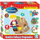 Quebra Cabeça Infantil Pedagógico Madeira 4 jogos 30 peças Pequeno Principe Brinquedo Nig 4 anos+