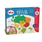 Quebra Cabeça Mapa Do Brasil Em 3D Elka 1109