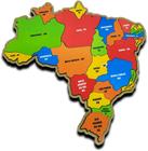 Quebra Cabeça Mapa Do Brasil Em MDF Infantil