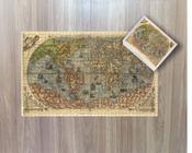 Quebra cabeça mapa mundi antigo 1014 pçs 98,00 x 59,00 cm