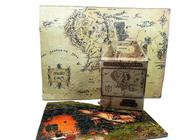 Quebra-Cabeça Mapa Terra Média 300 Peças + Puzzle 90 Peças