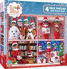 Quebra-Cabeça MasterPieces Elf on the Shelf - Pacote com 4 Quebra-Cabeças de 100 Peças