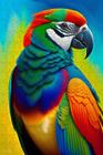 Quebra-Cabeça Pássaro Colorido 300 peças Coleção AI