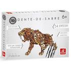 Quebra Cabeça Planet Adventure 3D - Dente de Sabre Madeira - 286 - Brincadeira De Criança