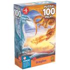 Quebra Cabeça Puzzle 100 Peças Dragoes da Grow