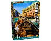 Quebra Cabeça Puzzle 1500 peças Pet na Gôndola cachorros