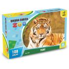 Quebra Cabeça Puzzle Infantil Zoo Tigre 108 Peças Nig - Nig Brinquedos