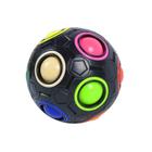 Quebra-Cabeça Rainbow Puzzle Ball CuberSpeed Black Magic - Brinquedo Fidget