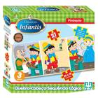 Brinquedo Educativo Quebra-Cabeça Gigante Peppa Pig 45x35 Madeira Jogo  Infantil Coordenação Motora Lógica - Nig 0528 - Nig Brinquedos - Brinquedos  Educativos - Magazine Luiza