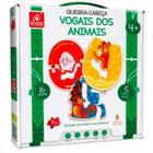Quebra-Cabeça Vogais dos Animais 15 pçs em Madeira 2235 - Brincadeira De Criança