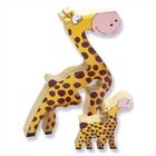 Quebra cabeça zoo girafa e filhote