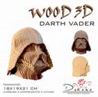 Quebra cabeças 3D Cabeça Enfeite Star Wars Darth Vader Busto MDF 3mm NATURAL - Darama