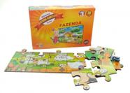 Quebra Cabeças Fazenda 30 Peças em Madeira Brinquedos Educativos De Montar Kids - Brinquedos ALF