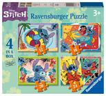 Quebra-cabeças Ravensburger Disney Stitch 4 em uma caixa 12-24 P