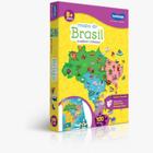 Quebra cabeço mapa do brasil 100 peças história e geografia