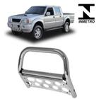 Quebra Mato L200 GLS 1998 1999 2000 a 2004 com chapa Cromo
