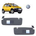 Quebra Sol Crossfox 2007 Espelho Black VW Par