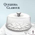 Queijeira Glamour Porta Queijo Acrílico com Tampa