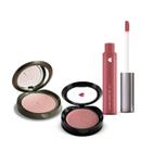 Quem disse, Berenice Kit Blush Compacto Malvíssima 2g + Iluminador Compacto Facial Roseluz 5g + Batom Super Tint Rosadotint 4ml