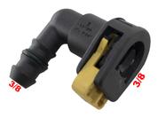 Quick Conector 90 Graus 3/8 X 3/8 Universal