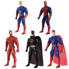 Quinteto De Bonecos Heróis De Vingadores E Liga Da Justiça - Gici Toys